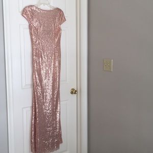 Formal sequin floor length gown